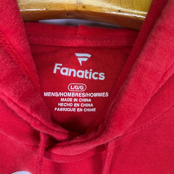 Kansas City Chiefs Fanatics Red Pullover Hoodie Sweatshirt Mens Large NFL Fleece - Picture 3 of 8
